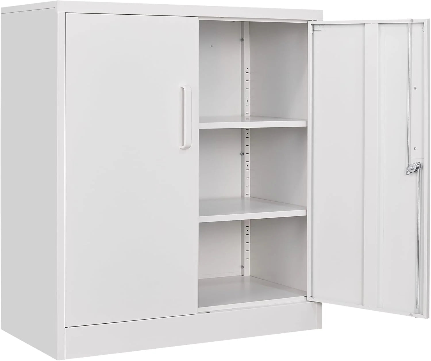 SISESOL Wide & Deep Metal Storage Cabinet with 2 Doors and 6 Shelves,72x36x18
