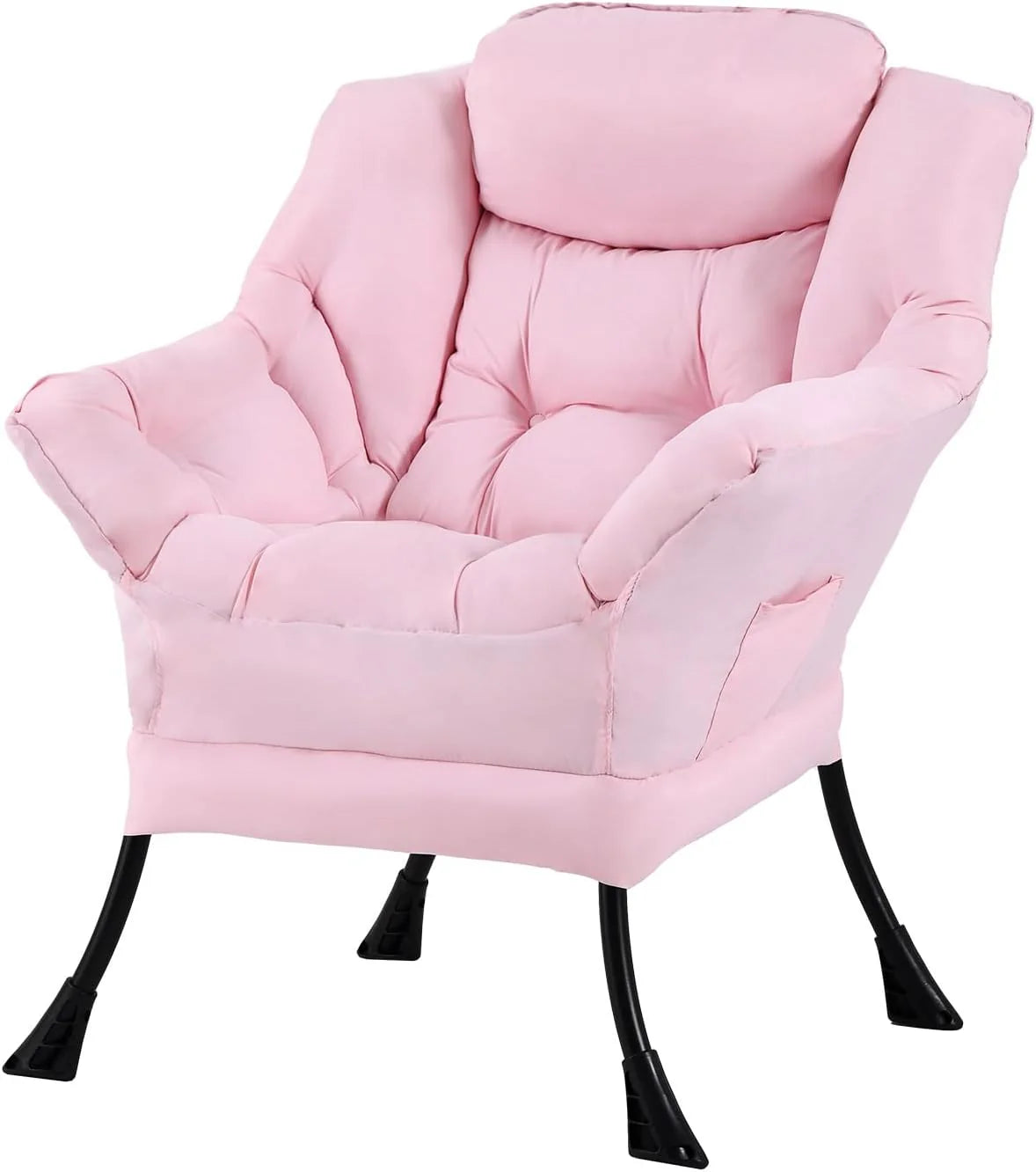 Tiita Lazy Chair with Ottoman Modern Large Accent Lounge Chair Leisure Sofa Armchair Ottoman