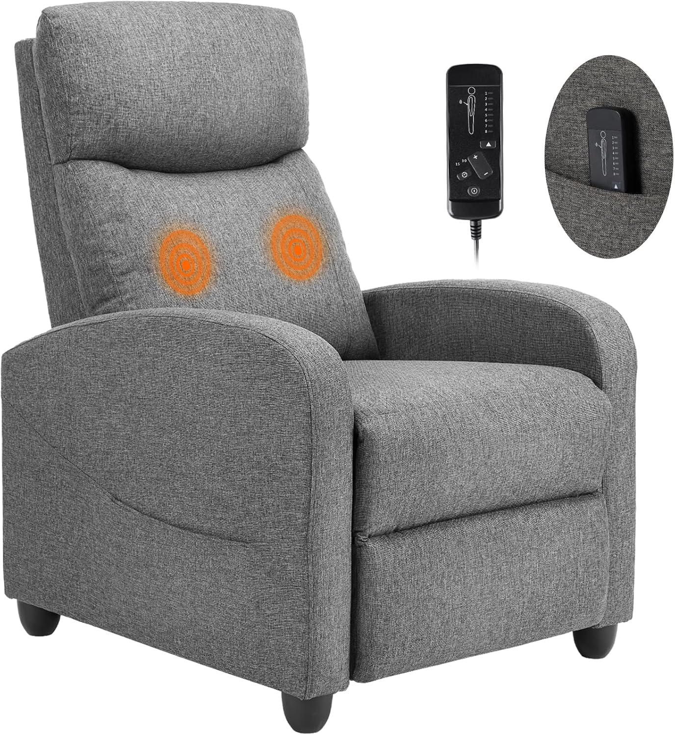 Sweet and crisp rocking chair 360 degree rotating recliner with sliding function