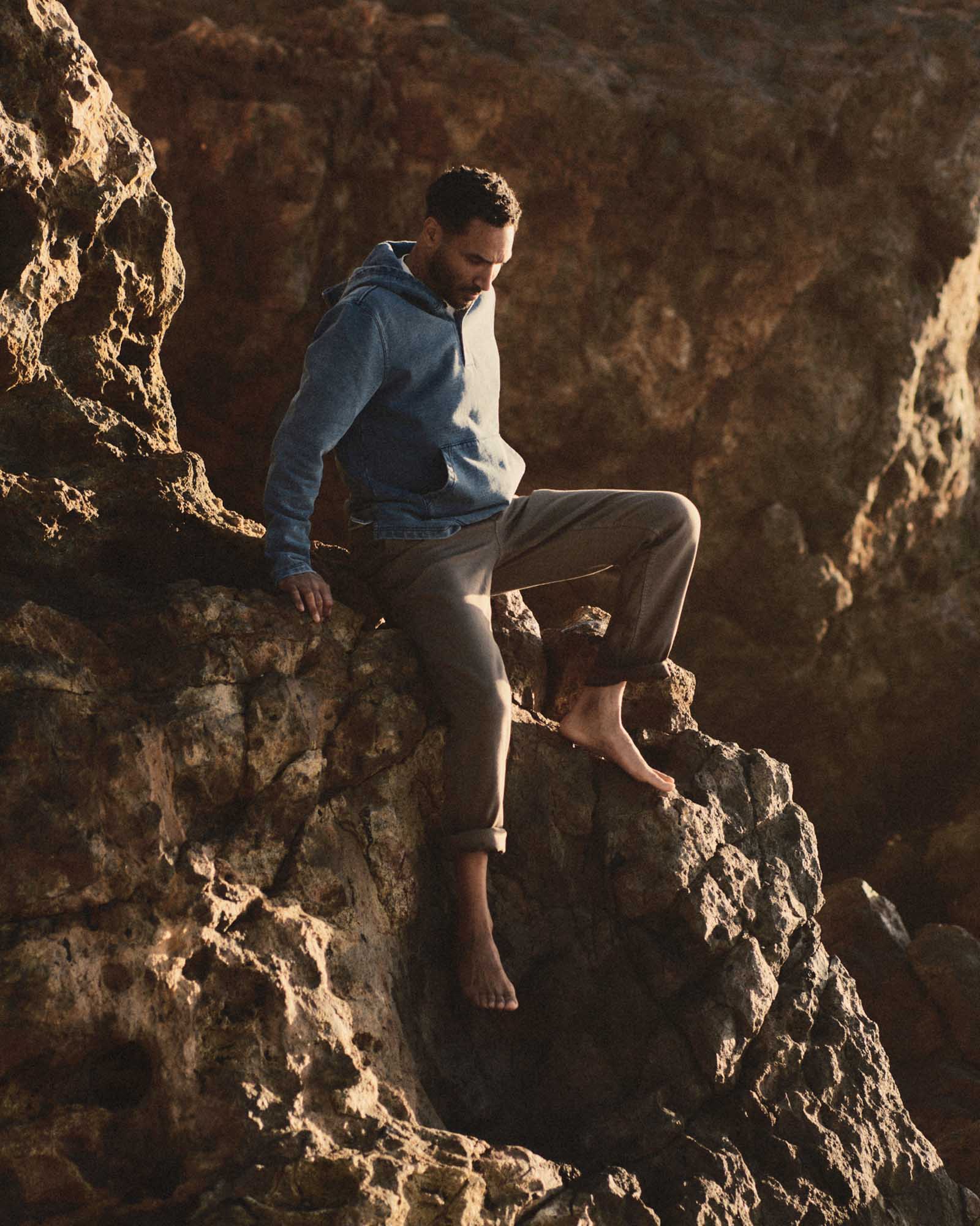 The Roamer Pant in Smoked Olive Broken Twill